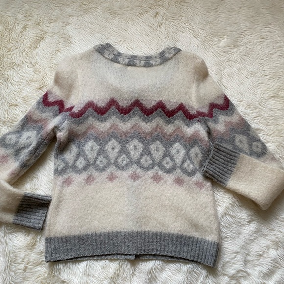 Anthropologie Sleeping on Snow Mohair Floral Double Time Cardigan, Size L - Picture 7 of 10